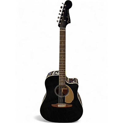 Used Fender Redondo Black Acoustic Electric Guitar