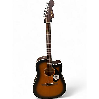 Used Fender Redondo CE 3 Color Sunburst Acoustic Electric Guitar