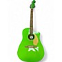 Used Fender Redondo Green Acoustic Electric Guitar Green