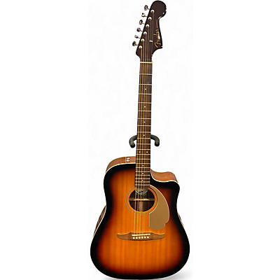 Used Fender Redondo Player 3 Color Sunburst Acoustic Electric Guitar