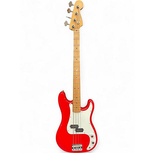 Used Fender Road Worn 1950S Precision Bass Red Electric Bass Guitar Red