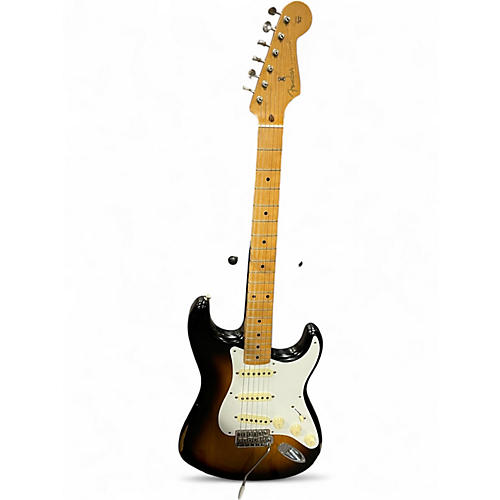 Used Fender Road Worn 1950S Stratocaster 2 Tone Sunburst Solid Body Electric Guitar 2 Tone Sunburst