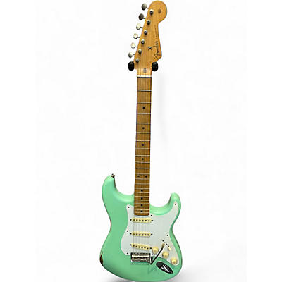 Used Fender Road Worn 1950S Stratocaster Seafoam Green Solid Body Electric Guitar