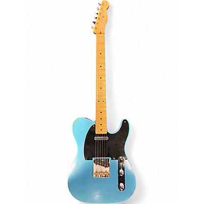 Used Fender Road Worn 1950S Telecaster Blue Solid Body Electric Guitar