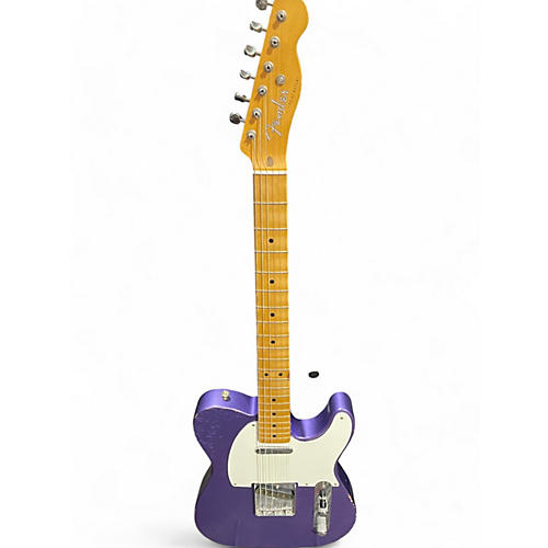 Fender Used Fender Road Worn 1950S Telecaster Purple Metallic Solid Body Electric Guitar Purple Metallic