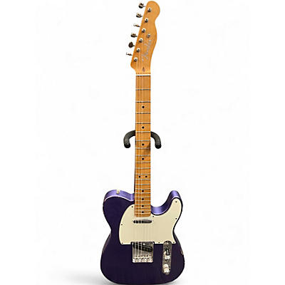 Used Fender Road Worn 1950S Telecaster Purple Solid Body Electric Guitar