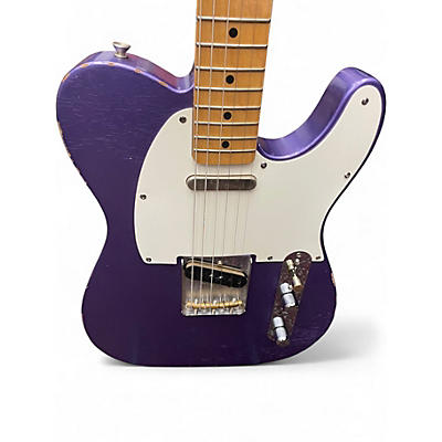 Used Fender Road Worn 1950S Telecaster Purple Solid Body Electric Guitar