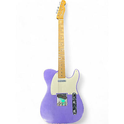 Used Fender Road Worn 1950S Telecaster metallic purple Solid Body Electric Guitar