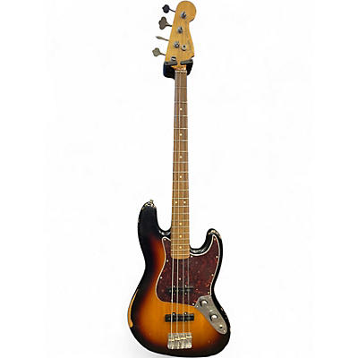 Used Fender Road Worn 1960S Jazz Bass 3 Tone Sunburst Electric Bass Guitar