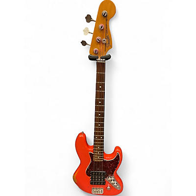 Used Fender Road Worn 1960S Jazz Bass Fiesta Red Electric Bass Guitar