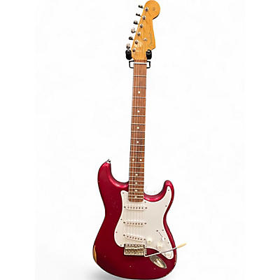 Used Fender Road Worn 1960S Stratocaster Candy Apple Red Solid Body Electric Guitar