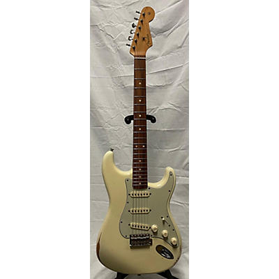 Fender Used Fender Road Worn 1960S Stratocaster Olympic White Solid Body Electric Guitar