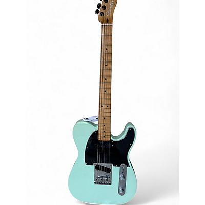 Used Fender Road Worn Player Telecaster Surf Green Solid Body Electric Guitar