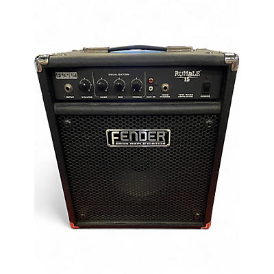 Used Fender Rumble 15 15W 1X8 Bass Combo Amp