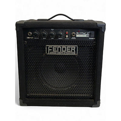 Used Fender Rumble 15 15W 1X8 Bass Combo Amp