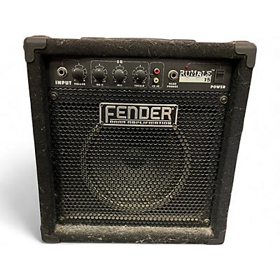 Used Fender Rumble 15 15W 1X8 Bass Combo Amp