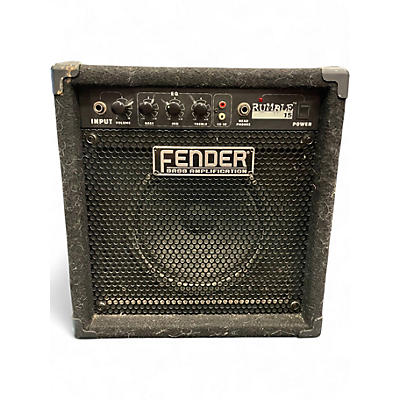 Used Fender Rumble 15 15W 1X8 Bass Combo Amp