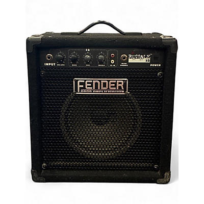 Used Fender Rumble 15 15W 1X8 Bass Combo Amp