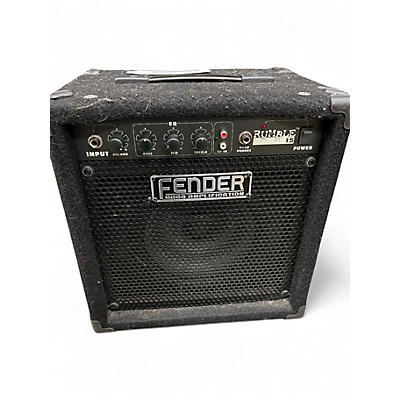 Used Fender Rumble 15 15W 1X8 Bass Combo Amp