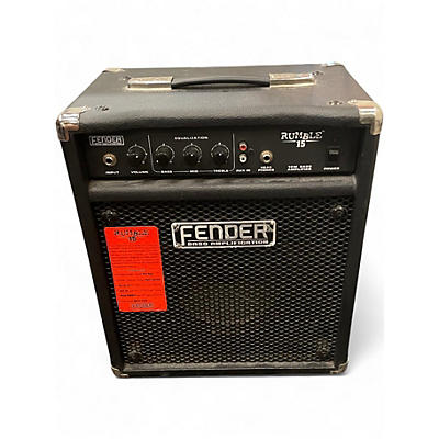 Used Fender Rumble 15 15W 1X8 Bass Combo Amp