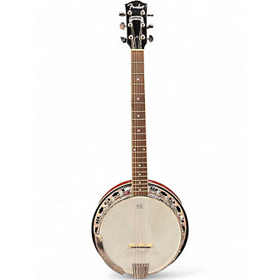 Used Fender Rustler 6 String Natural Banjo
