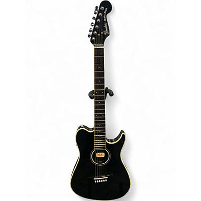 Used Fender SANTA ROSA Black Hollow Body Electric Guitar