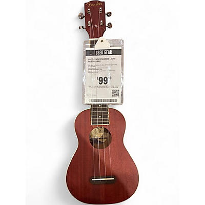 Used Fender SEASIDE LIGHT RED Ukulele
