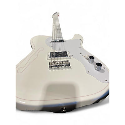 Used Fender SILENT SIREN TELECSATER WHITE Solid Body Electric Guitar