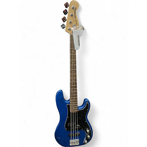 Used Fender  SQUIER P BASS  Blue Electric Bass Guitar Blue