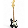 Used Fender SQUIER SERIES JAZZ BASS Black and White Electric Bass Guitar Black and White
