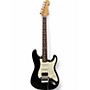 Used Fender SQUIER SERIES STANDARD STRAT Black Solid Body Electric Guitar Black