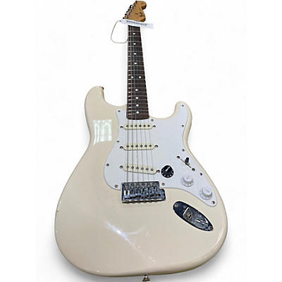 Used Fender SQUIER STRATOCASTER Alpine White Solid Body Electric Guitar