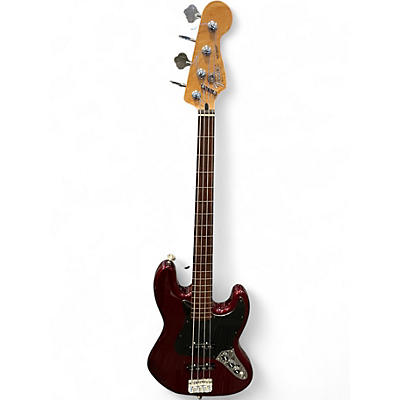Used Fender STANDARD FRETLESS JAZZ BASS Wine Red Electric Bass Guitar