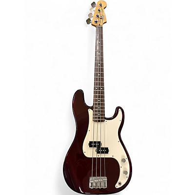 Used Fender STANDARD PRECISION BASS Burgundy Electric Bass Guitar