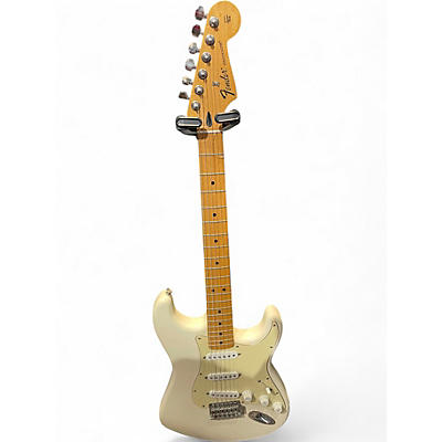 Used Fender STANDARD STRAT 2014 Antique White Solid Body Electric Guitar