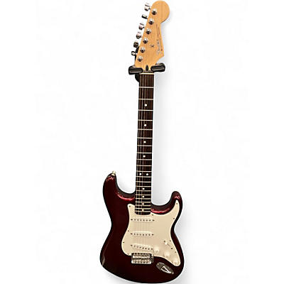 Used Fender STANDARD STRATOCASTER MIM Burgundy Solid Body Electric Guitar