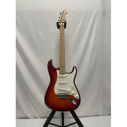 Fender Used Fender STD STRAT PLUS TOP MN ACB Aged Cherry Burst Solid Body Electric Guitar Aged Cherry Burst