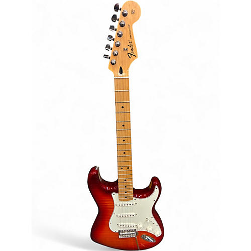 Used Fender STD STRAT PLUS TOP MN ACB Sienna Sunburst Solid Body Electric Guitar Sienna Sunburst