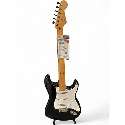 Used Fender STRATOCASTER Black Solid Body Electric Guitar Black