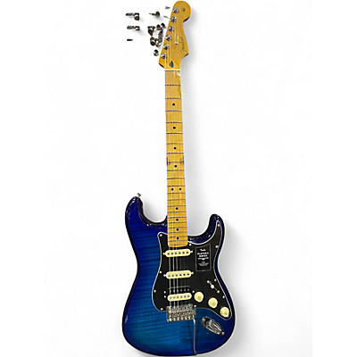 Used Fender STRATOCASTER Blue Burst Solid Body Electric Guitar