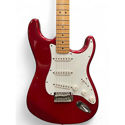 Used Fender STRATOCASTER Candy Red Burst Solid Body Electric Guitar