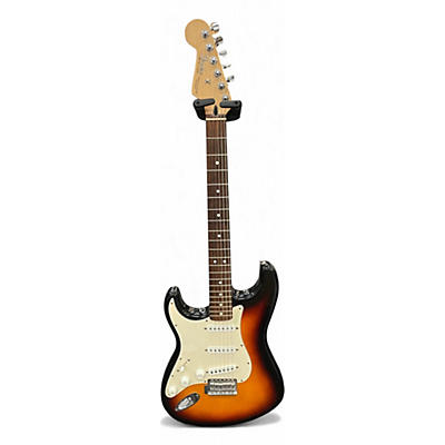 Used Fender STRATOCASTER LH MEXICO 2 Color Sunburst Solid Body Electric Guitar