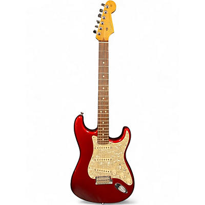 Used Fender Sam Ash 90th Anniversary Stratocaster Candy Apple Red Solid Body Electric Guitar