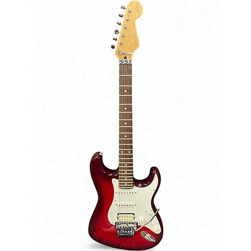 Used Fender Select Stratocaster Crimson Red Trans Solid Body Electric Guitar Crimson Red Trans