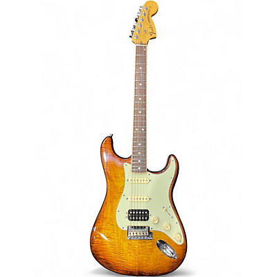 Used Fender Select Stratocaster Sunburst Solid Body Electric Guitar