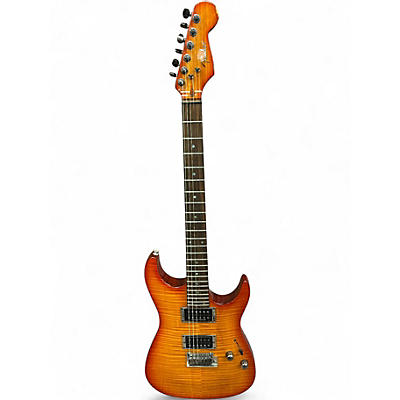 Used Fender Showmaster Trans Amber Solid Body Electric Guitar