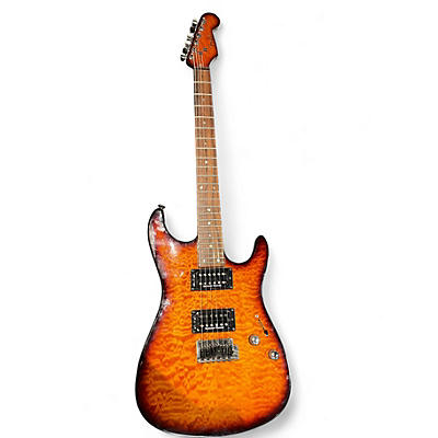 Used Fender Showmaster Trans Orange Solid Body Electric Guitar