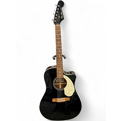 Used Fender Sonoran Black Acoustic Electric Guitar