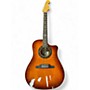 Used Fender Sonoran Bucket FLAME BURST Acoustic Electric Guitar FLAME BURST