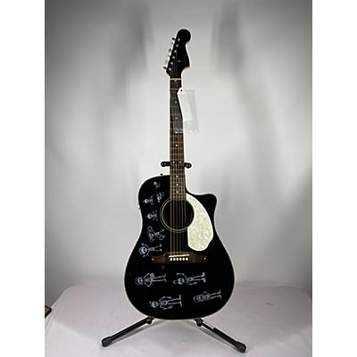 Fender Used Fender Sonoran SCE Black Acoustic Electric Guitar